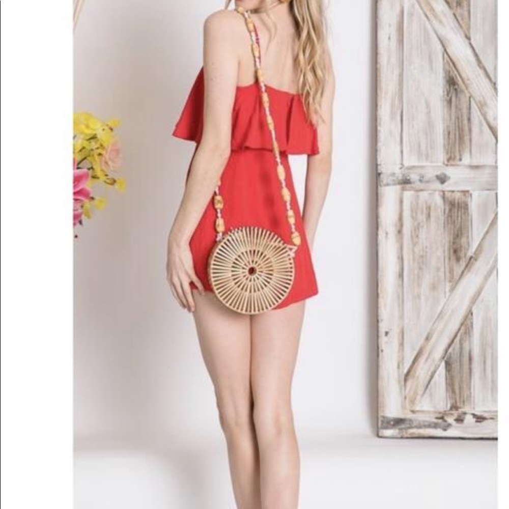 Tank Red Romper - Picture 5 of 5